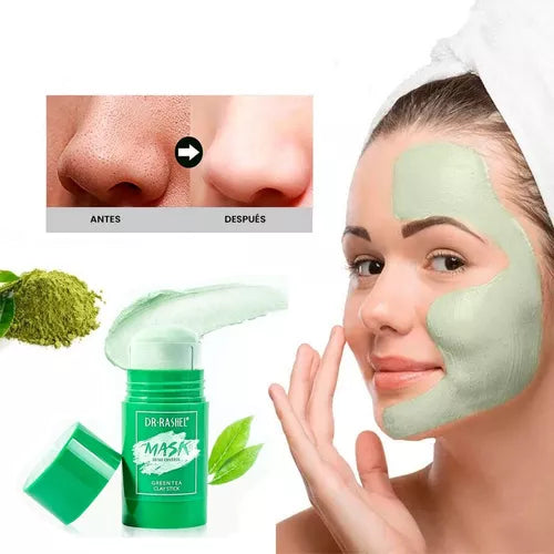 MASCARILLA FACIAL DE BARRO TE VERDE® - LIMPIEZA PROFUNDA